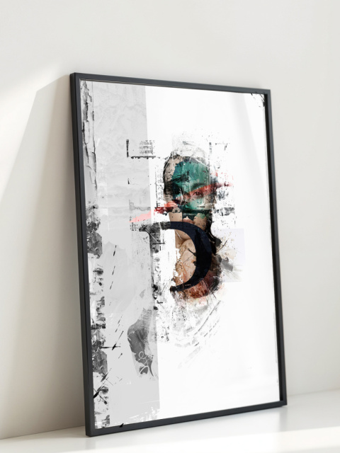 Plakat abstrakcyjny Format A2 -0004B - „Równowaga – Harmonia Form”