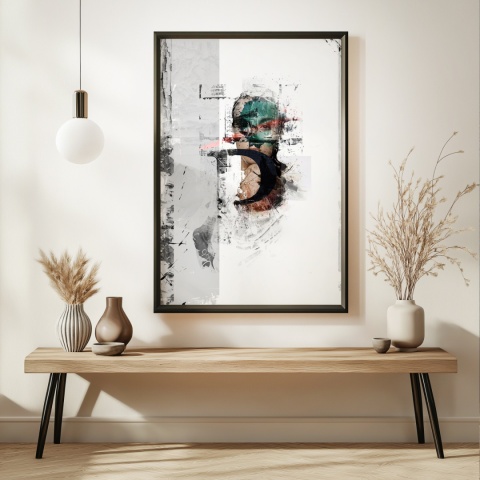 Plakat abstrakcyjny Format A2 -0004B - „Równowaga – Harmonia Form”