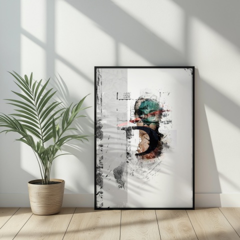 Plakat abstrakcyjny Format A2 -0004B - „Równowaga – Harmonia Form”