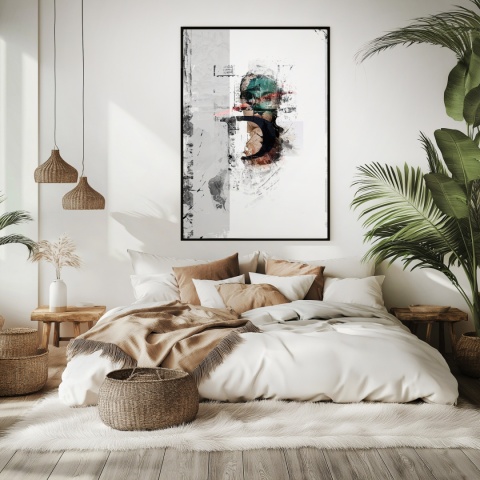 Plakat abstrakcyjny Format A2 -0004B - „Równowaga – Harmonia Form”