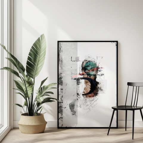 Plakat abstrakcyjny Format A2 -0004B - „Równowaga – Harmonia Form”