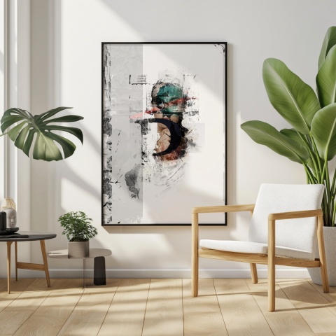 Plakat abstrakcyjny Format A2 -0004B - „Równowaga – Harmonia Form”