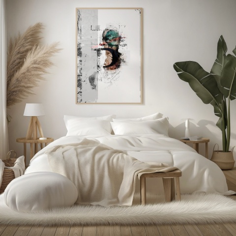 Plakat abstrakcyjny Format A2 -0004B - „Równowaga – Harmonia Form”