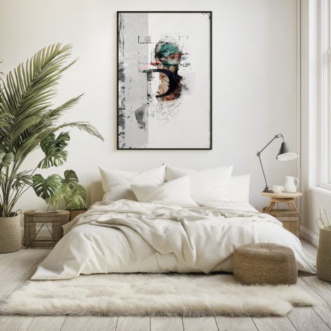 Plakat abstrakcyjny Format A2 -0004B - „Równowaga – Harmonia Form”