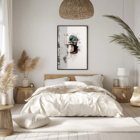 Plakat abstrakcyjny Format A2 -0004B - „Równowaga – Harmonia Form”