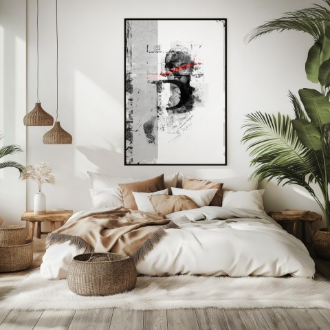 Plakat abstrakcyjny Format A3 -0004B - „Równowaga – Harmonia Form”