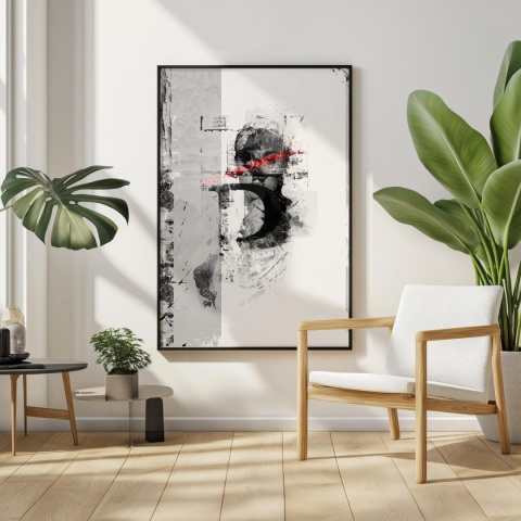 Plakat abstrakcyjny Format A3 -0004B - „Równowaga – Harmonia Form”