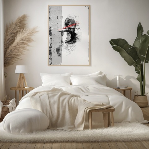 Plakat abstrakcyjny Format A3 -0004B - „Równowaga – Harmonia Form”