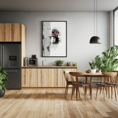 Plakat abstrakcyjny Format A3 -0004B - „Równowaga – Harmonia Form”