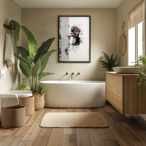 Plakat abstrakcyjny Format A3 -0004B - „Równowaga – Harmonia Form”