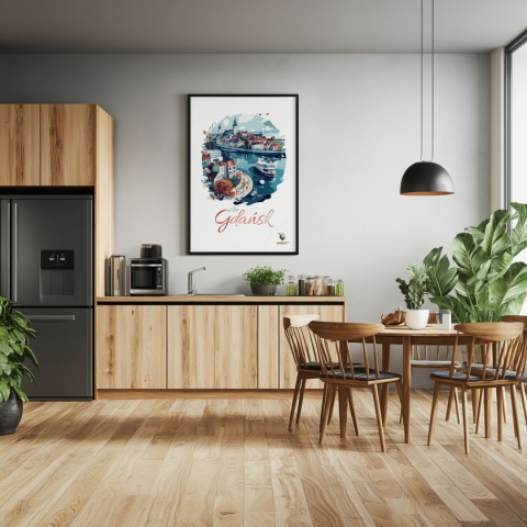 Plakat architektoniczny Format A2 – 0012 – „Plakat Gdańsk – I Love Gdańsk”