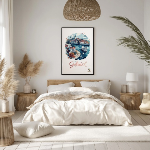 Plakat architektoniczny Format A3 – 0012 – „Plakat Gdańsk – I Love Gdańsk”