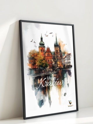 Plakat architektoniczny Format A2– 0016 – „Plakat - Kraków, o poranku”