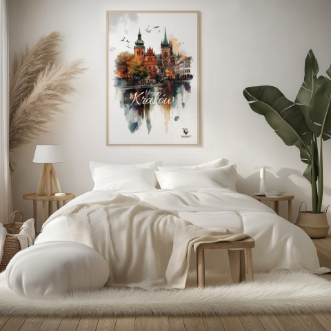 Plakat architektoniczny Format A2 – 0016 – „Kraków, o poranku”