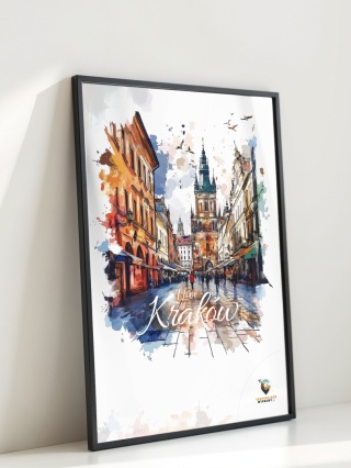 Plakat artystyczny Format A2 – 0018 – „Plakat - Kraków, echo przestrzeni”