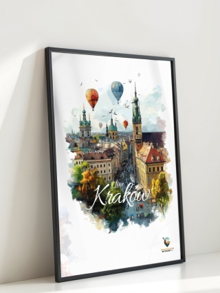 Plakat architektoniczny Format A2 – 0021 – „Kraków, w świetle uniesienia”