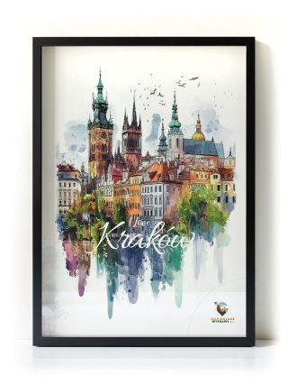 Plakat architektoniczny Format A2 – 0022 – „Kraków, echo rynku”