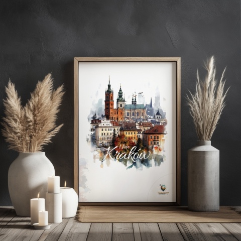 Plakat architektoniczny – „Majestatyczny Kraków" – poetycka interpretacja cienia i przestrzeni