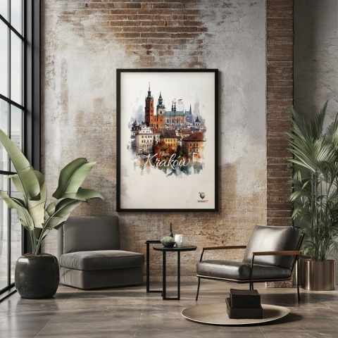 Plakat architektoniczny – „Majestatyczny Kraków" – poetycka interpretacja cienia i przestrzeni