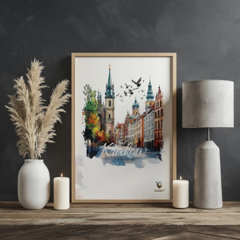 Plakat architektoniczny – „Kraków, poezja struktur” – artystyczna interpretacja miejskiej kompozycji