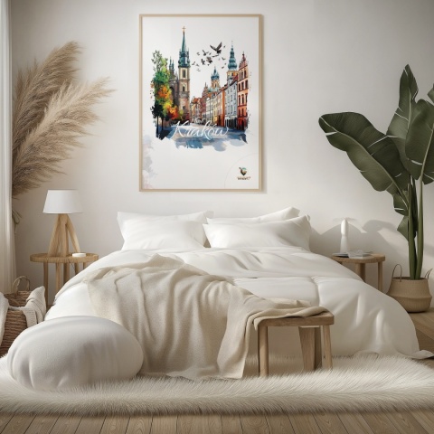 Plakat architektoniczny – „Kraków, poezja struktur” – artystyczna interpretacja miejskiej kompozycji