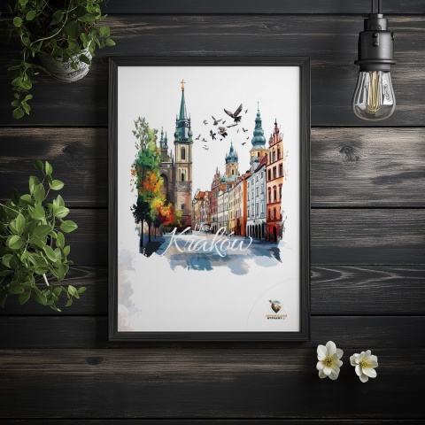 Plakat architektoniczny – „Kraków, poezja struktur” – artystyczna interpretacja miejskiej kompozycji
