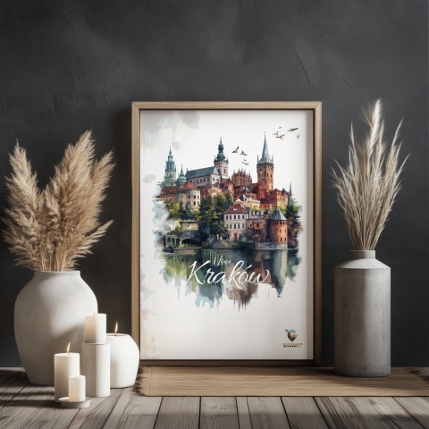 Plakat artystyczny – 0019 – „Plakat - Kraków, utkany z cieni”