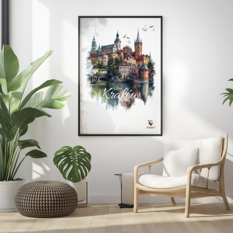 Plakat artystyczny – 0019 – „Plakat - Kraków, utkany z cieni”
