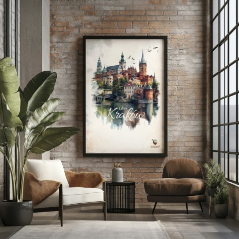 Plakat artystyczny – 0019 – „Plakat - Kraków, utkany z cieni”