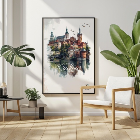 Plakat artystyczny – 0019 – „Plakat - Kraków, utkany z cieni”