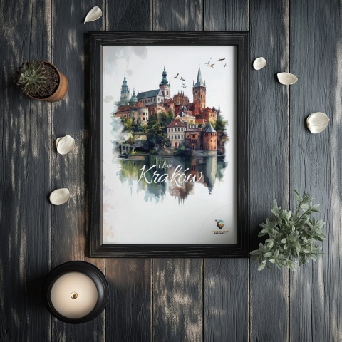 Plakat artystyczny – 0019 – „Plakat - Kraków, utkany z cieni”