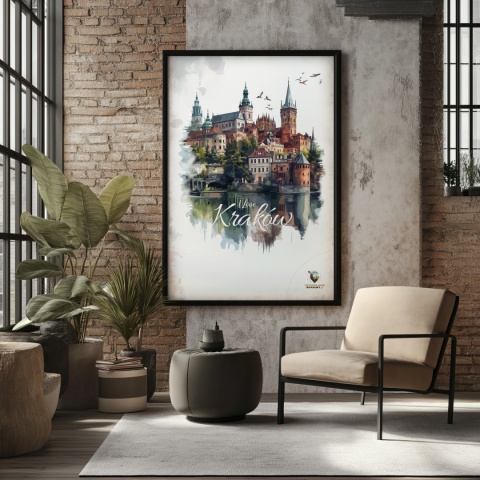 Plakat artystyczny – 0019 – „Plakat - Kraków, utkany z cieni”