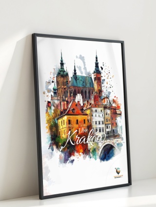 Plakat architektoniczny Format A3 – 0023 – „Kraków, echo rynku”