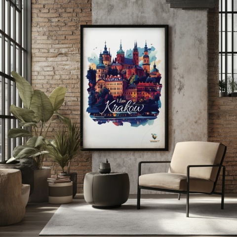 Plakat architektoniczny Format A3 – 0025 – „Kraków, między tonami”