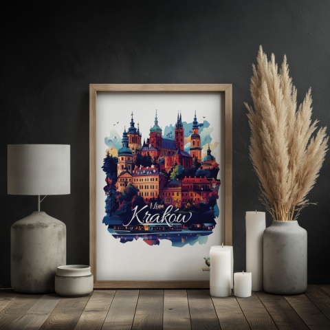 Plakat architektoniczny Format A3 – 0025 – „Kraków, między tonami”