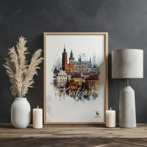 Plakat architektoniczny – „Majestatyczny Kraków" – poetycka interpretacja cienia i przestrzeni
