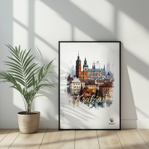 Plakat architektoniczny – „Majestatyczny Kraków" – poetycka interpretacja cienia i przestrzeni