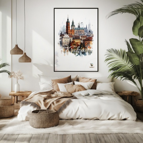 Plakat architektoniczny – „Majestatyczny Kraków" – poetycka interpretacja cienia i przestrzeni