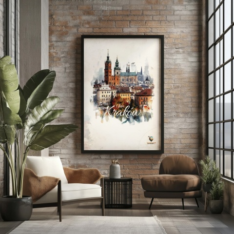 Plakat architektoniczny – „Majestatyczny Kraków" – poetycka interpretacja cienia i przestrzeni