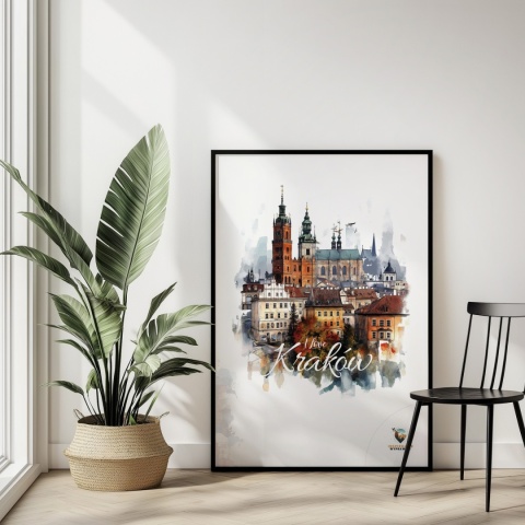 Plakat architektoniczny – „Majestatyczny Kraków" – poetycka interpretacja cienia i przestrzeni