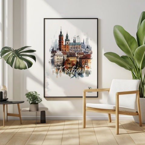 Plakat architektoniczny – „Majestatyczny Kraków" – poetycka interpretacja cienia i przestrzeni