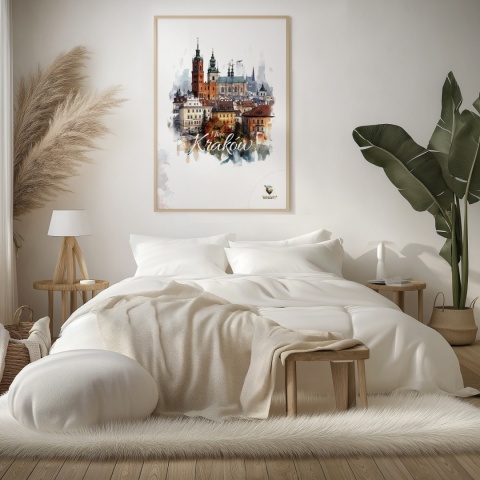 Plakat architektoniczny – „Majestatyczny Kraków" – poetycka interpretacja cienia i przestrzeni