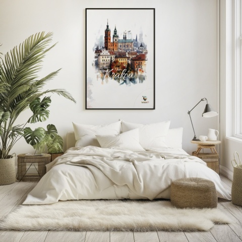 Plakat architektoniczny – „Majestatyczny Kraków" – poetycka interpretacja cienia i przestrzeni