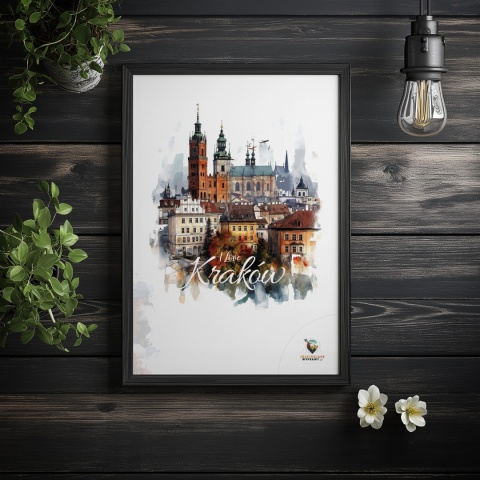 Plakat architektoniczny – „Majestatyczny Kraków" – poetycka interpretacja cienia i przestrzeni