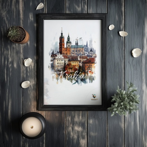 Plakat architektoniczny – „Majestatyczny Kraków" – poetycka interpretacja cienia i przestrzeni