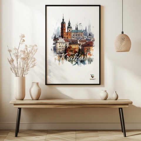 Plakat architektoniczny – „Majestatyczny Kraków" – poetycka interpretacja cienia i przestrzeni