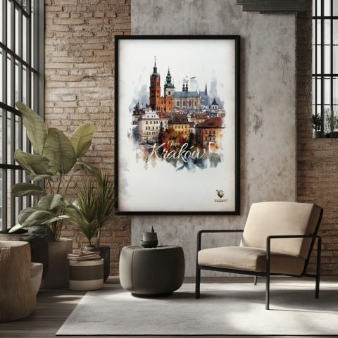 Plakat architektoniczny – „Majestatyczny Kraków" – poetycka interpretacja cienia i przestrzeni