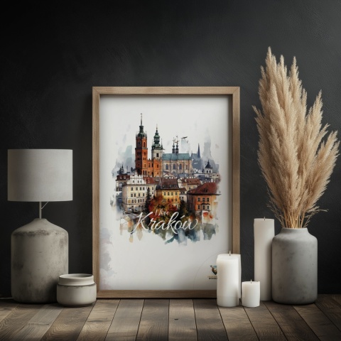 Plakat architektoniczny – „Majestatyczny Kraków" – poetycka interpretacja cienia i przestrzeni