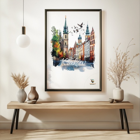 Plakat architektoniczny – „Kraków, poezja struktur” – artystyczna interpretacja miejskiej kompozycji