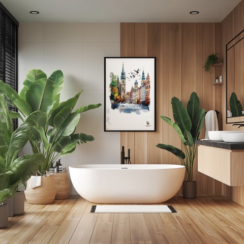 Plakat architektoniczny – „Kraków, poezja struktur” – artystyczna interpretacja miejskiej kompozycji